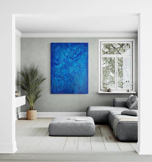 Sonia J. - Blue Rythm - XXL, Antiek en Kunst, Kunst | Schilderijen | Modern