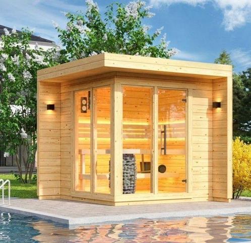 Moderne BUITEN SAUNA groot aanbod LAGE PRIJZEN -  SuperSauna, Sport en Fitness, Sauna, Fins of Traditioneel, Complete sauna, Nieuw