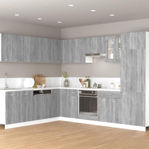 vidaXL Hangkast Lyon 60x31x40cm bewerkt hout grijs sonoma, Huis en Inrichting, Kasten | Overige, Nieuw, Verzenden