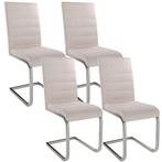 Tweedekans | Juskys Set van 4 Moderne Eetkamerstoelen Vegas, Ophalen of Verzenden, Nieuw