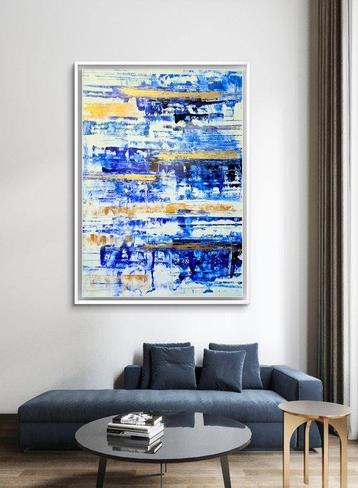 Irena Lenartowicz - Blue&Gold Composition - XXL