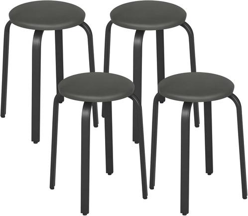 4x designkruk - zithoogte 47 cm - stapelbaar - eetkamerkruk, Huis en Inrichting, Barkrukken, Verzenden
