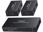 Veiling - HDMI Splitter Extender 1X2-poort via Cat5e / Cat6, Audio, Tv en Foto, Nieuw