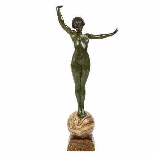 Etling, Paris - Maurice Guiraud Rivière (1881-1947) - Beeld,, Antiek en Kunst, Antiek | Meubels | Stoelen en Sofa's