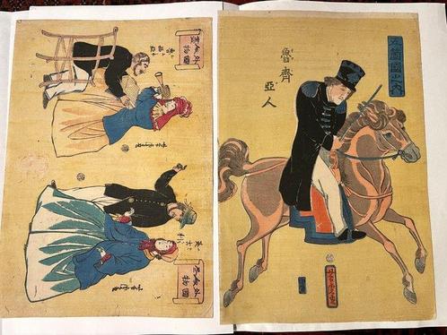 The figure of a foreigners : British, Russian   Set, Antiek en Kunst, Antiek | Overige Antiek