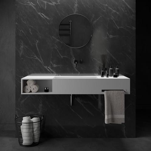 Wastafel Ideavit Solidbliss 140x40x20 cm Solid Surface 1, Doe-het-zelf en Bouw, Sanitair, Overige typen, Nieuw, Ophalen of Verzenden