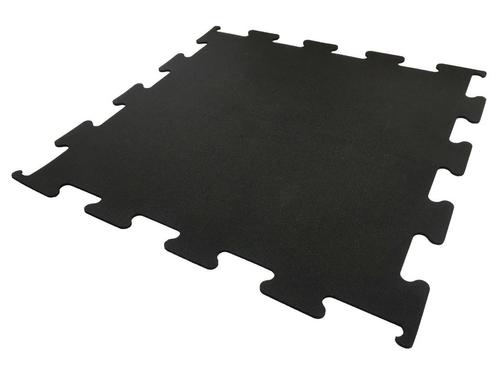 Fitness Vloer Interlock 8 mm full black 100x100x0,8cm, Sport en Fitness, Fitnessmaterialen, Nieuw, Verzenden