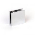Glasklem Granada 90° rechte hoek glas/wand (50x50mm) - Chroo, Nieuw, Verzenden