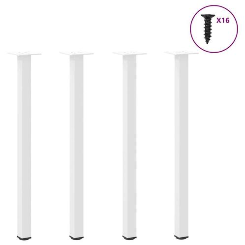 vidaXL Console tafelpoten 4 st 72-74 cm staal wit, Huis en Inrichting, Tafelonderdelen, Nieuw, Verzenden