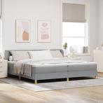 vidaXL Boxspringbed met Matras Crème 90x200 cm Stof, Verzenden, Nieuw