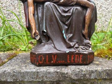Beeld, Onze Lieve Vrouw Van Lede - 30.5 cm - Gips - 1914