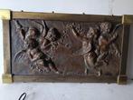 Reliëf, Angeli - 33 cm - Brons, Antiek en Kunst