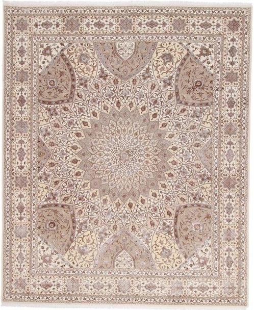 Tapis en laine et soie de Tabriz avec design de Gonbad -, Huis en Inrichting, Stoffering | Tapijten en Vloerkleden