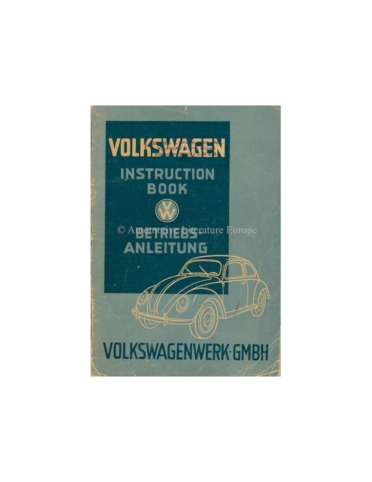 1948 VOLKSWAGEN TYP 11 INSTRUCTIEBOEKJE ENGELS, Auto diversen, Handleidingen en Instructieboekjes, Ophalen of Verzenden