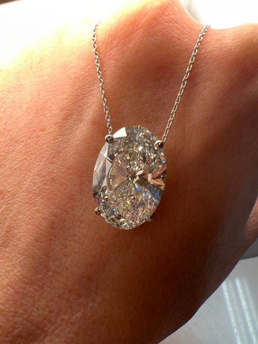 Halsketting - 14 karaat Witgoud - 10.03ct. tw. Diamant, Handtassen en Accessoires, Kettingen