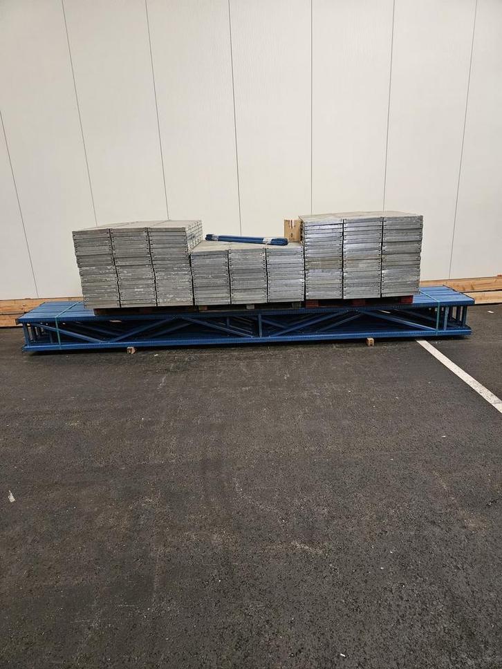 Legbordstelling 10 staanders 5170x400 + 162 legborden 1220mm, Zakelijke goederen, Kantoor en Winkelinrichting | Magazijn, Stelling en Opslag