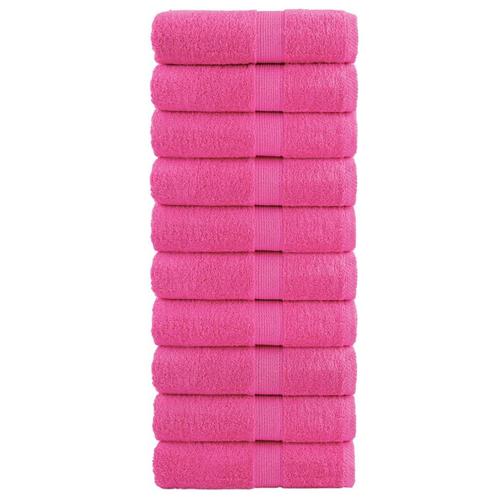 vidaXL Gastendoekjes SOLUND 10 st 600 g/m² 30x30 cm roze, Huis en Inrichting, Badkamer | Badtextiel en Accessoires, Nieuw, Verzenden