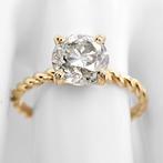 Zonder minimumprijs - Ring - 14 karaat Geel goud - 1.53ct.