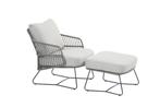 4 Seasons Outdoor Ancora loungestoel antraciet Silver grey, Tuin en Terras, Nieuw