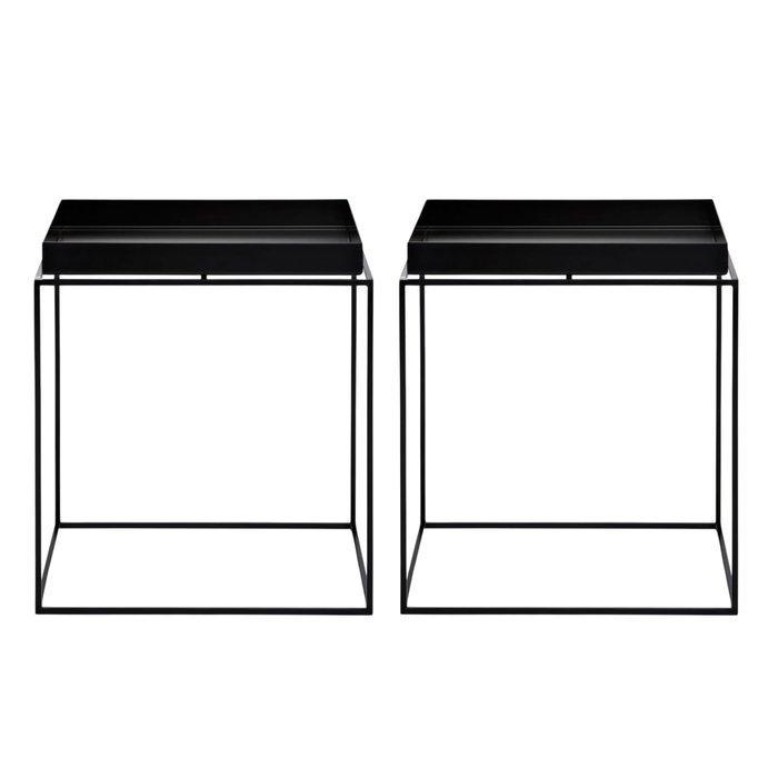 Hay - Nachtkastje (2) - Hay Tray Table Medium - Zwart -, Antiek en Kunst, Kunst | Designobjecten