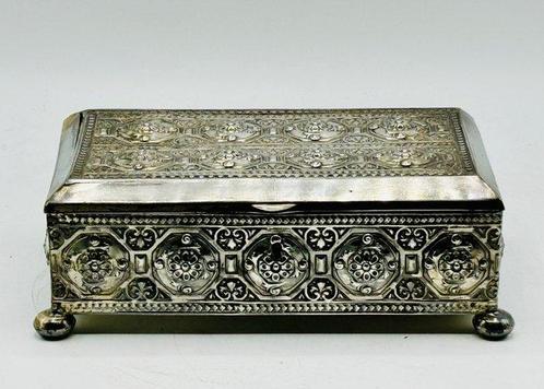 Boîte à bijoux - Style Napoléon III - Métal argenté - Début, Antiquités & Art, Antiquités | Autres Antiquités