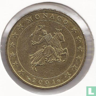Monaco 50 cent 2001, Timbres & Monnaies, Monnaies | Europe | Monnaies euro, Envoi
