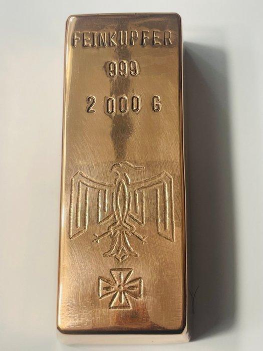 2 kilogram .999 - Copper - Edelmetalle, Germany (Zonder, Timbres & Monnaies, Métaux nobles & Lingots