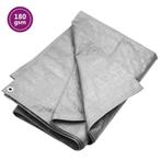 vidaXL Dekzeil 180 g/m² 6x6 m HDPE grijs, Verzenden, Nieuw
