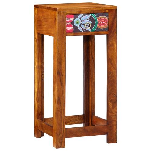 vidaXL Telefoonstandaard 35x35x75 cm Massief Acaciahout, Huis en Inrichting, Tafels | Bijzettafels, Nieuw, Verzenden