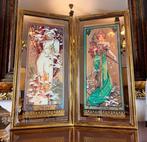 Mucha, Alphonse (après) - Wandspiegel (2)- Lente en Winter -, Antiek en Kunst
