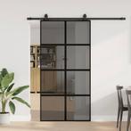 vidaXL Schuifdeur met beslagset 102,5x205 cm gehard glas, Doe-het-zelf en Bouw, Deuren en Vliegenramen, Verzenden, Nieuw
