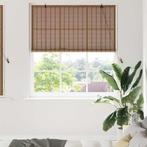 vidaXL Geometrisch Bruin 140 x 160 cm Bamboe, Verzenden, Nieuw