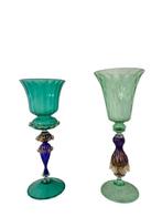 Bekerglas (2) - kleine Venetiaanse kerel - Glas