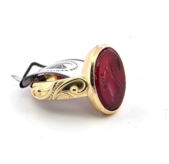 Ring - 18 karaat Geel goud, Handtassen en Accessoires, Ringen