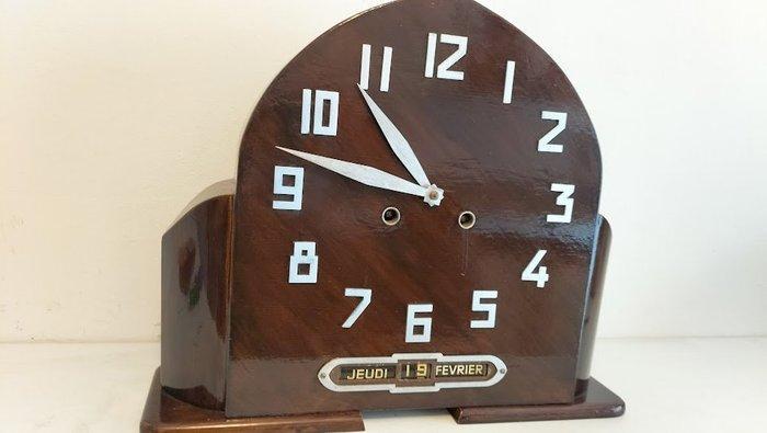 Tafelklok - - Zinklegering - 1920-1930 - Franse Spaarklok, Antiek en Kunst, Antiek | Klokken