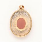 Pendentif - 18 carats Or jaune - Camee, Handtassen en Accessoires, Antieke sieraden