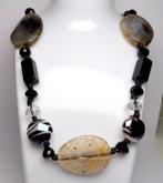 Tranches ovales d’agate naturelle et verre de Murano italien, Verzamelen