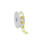 Satijn lint Kuikens Chickens - Wit  23 mm x 20 m rol, Nieuw