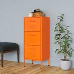 vidaXL Opbergkast 42,5x35x101,5 cm staal oranje, Huis en Inrichting, Kasten | Overige, Verzenden, Nieuw