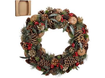 House of Seasons Kerstkrans - Ø50 cm - Groen beschikbaar voor biedingen
