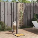 vidaXL Buitendouche 50x55x224 cm poly rattan en acaciahout, Tuin en Terras, Verzenden, Nieuw