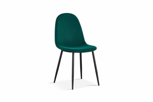 Velours – Stoel Boy - groen - zwart, Huis en Inrichting, Stoelen, Overige kleuren, Nieuw, Stof, Ophalen of Verzenden