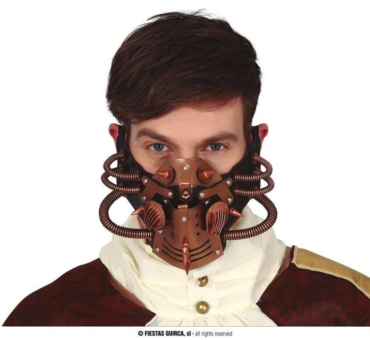 Halloween Steampunk Masker, Hobby en Vrije tijd, Feestartikelen, Nieuw, Verzenden