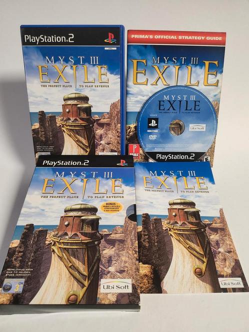 Myst III - Exile + Slipcover Playstation 2, Games en Spelcomputers, Games | Sony PlayStation 2, Zo goed als nieuw, Ophalen of Verzenden