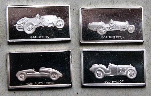 Monde. Silver bar Franklin Mint - Berühmte Automobile Set -, Postzegels en Munten, Munten | Europa | Niet-Euromunten