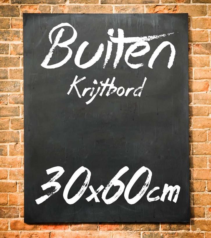 Krijtbord Buiten 30x60 cm Horizontaal, Huis en Inrichting, Woonaccessoires | Lijsten, Verzenden