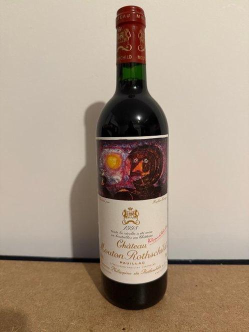 1998 Chateau Mouton Rothschild - Bordeaux, Pauillac 1er, Verzamelen, Wijnen