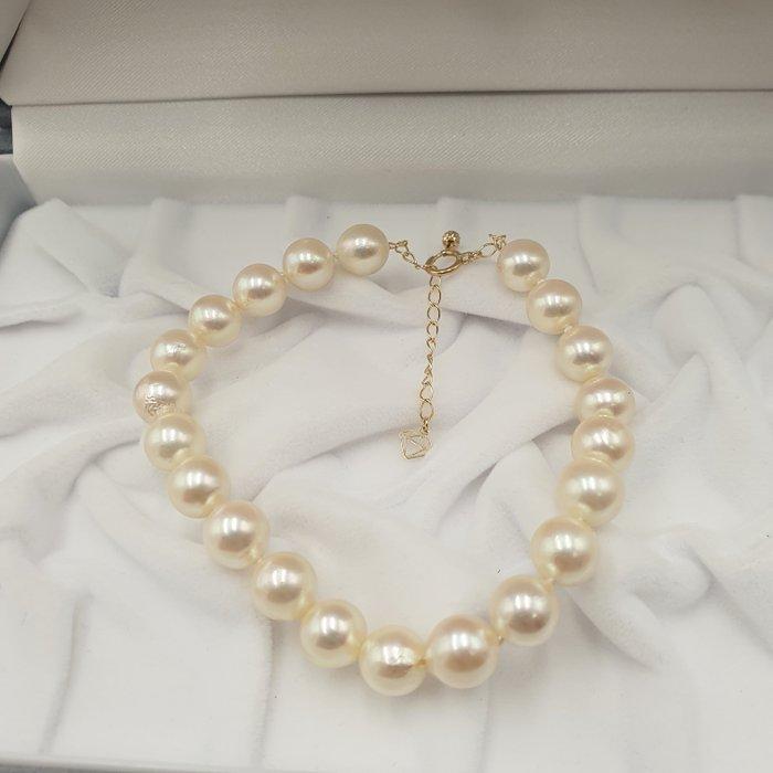 Zonder Minimumprijs - Armband - 18 karaat Geel goud Parel -, Handtassen en Accessoires, Armbanden