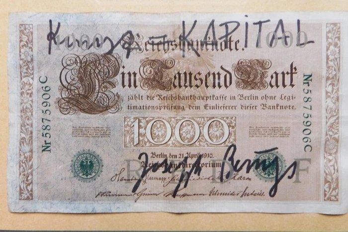 Joseph Beuys (1921-1986) - Reichsbanknote, Kunst = Kapital, Antiquités & Art, Antiquités | Autres Antiquités