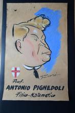 Mario Molinari (1903-1966) - Caricatura originale firmata –, Antiek en Kunst